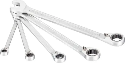 Produktbild von HAZET 606/5, 8,10,13,17,19 mm, Chrom, Chrom, Glänzend, 13°, Deutschland