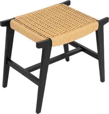 Produktbild von HOMLA NOVUM Hocker Schwarz 52x34x42 cm
