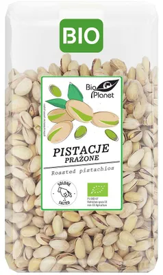 PISTACJE PRAŻONE I SOLONE BIO 700 g - BIO PLANET