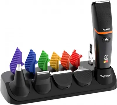 Obrázek produktu pro Techwood TTN-038: 5 funkcí v jednom, zastřihávač s až 90 minut provozu, 6 nástavců