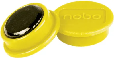 Zdjęcie produktu dla Nobo 1915288, Magnes na tablicę, Żółty, 13 mm, 65 mm, 15 mm, 20 g