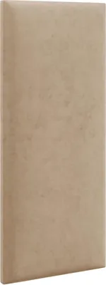A single beige upholstered panel.