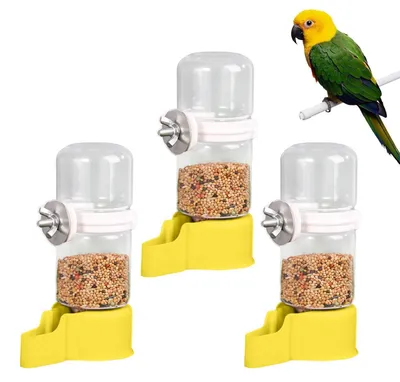 Productafbeelding van Set van 3 2-in-1 Vogelvoederstations voor Parkieten