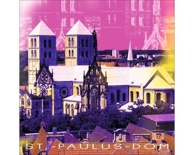 Produktbild von Glasbild Münster St.-Paulus-Dom 50x50 cm
