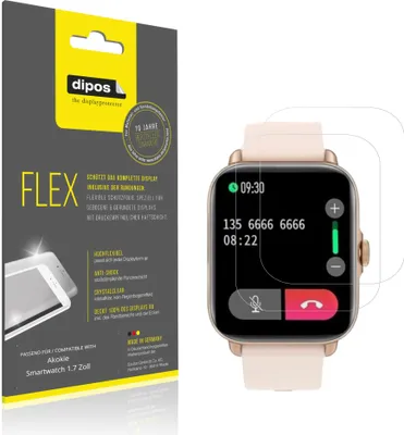 Obrázok produktu pre 2x dipos Flex Akokie Smartwatch 1.7 Zoll