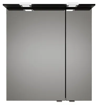 Produktbild von Pelipal Spiegelschrank Serie 6025 SEKE03265L666 Korpus Schwarz Matt Touch - Breite: 65 cm