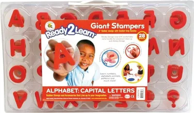 Produktbild von Eduplay Stempelset Alphabet rot - 30-teiliges Lernspielzeug
