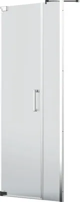 Produktbild von Jungborn Duschtür in Nische SETTE Drehtür an Festteil Türanschlag links 90 cm Profilfarbe chrom Klarglas mit schmutzabwe