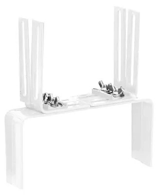 Produktbild von Siena Garden Blumenkastenhalter H-Form für Brüstungen, weiß (1 Paar)