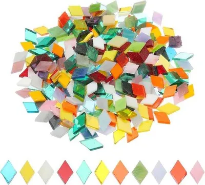 Produktbild von Bunte Glas-Mosaiktegel für Wohndekor und Kunsthandwerk