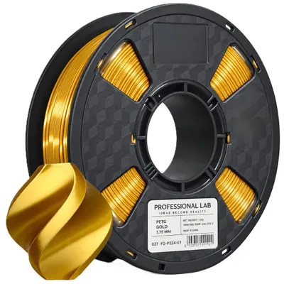 Produktbild von PETG-Filament „Gold“ von Prof. Lab, 1,75 mm, 1 kg, für 3D-Drucker