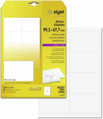 Image de Adressetikett 99,1x67,7mm weiß