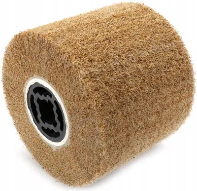Produktbild von MAGMA | Bürste mit Messingdraht, Ø 120 mm, L 100 mm, für verschiedene Holz, Stein, Metalloberflächen, Schleifbürste