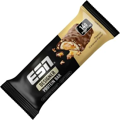 Produktbild von ESN Designer Protein Bar Peanut Caramel 45g
