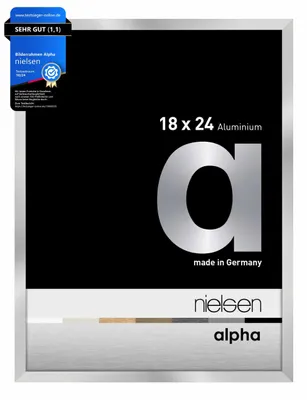 Produktbild von nielsen Aluminium Bilderrahmen Alpha, 18x24 cm, Silber