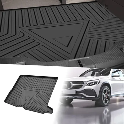 Produktbild von Frachtladeraum Kofferraummatte Kofferraum Gepäckraumwanne Matte für Mercedes Benz GLC Klasse 2016-2022 für Mercedes Benz GLC250 GLC300 GLC350 GLC43