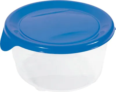 Image de Récipient alimentaire rond Curver "fresh&go" 0,5l /bleu/ transparent