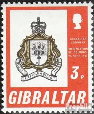 Produktbild von Briefmarken Gibraltar 1971 Mi 283 (kompl.Ausg.) postfrisch Fahnenweihe