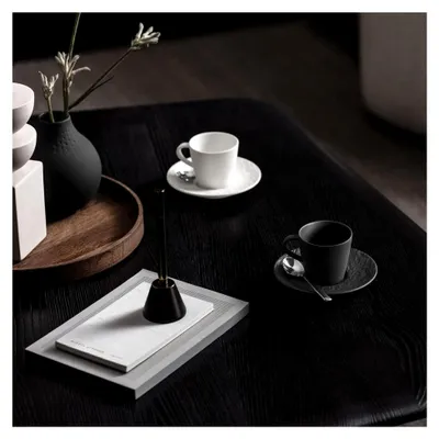 Produktbild von Espressotassen Set 6 Stück schwarz Ø 6,5 cm Porzellan