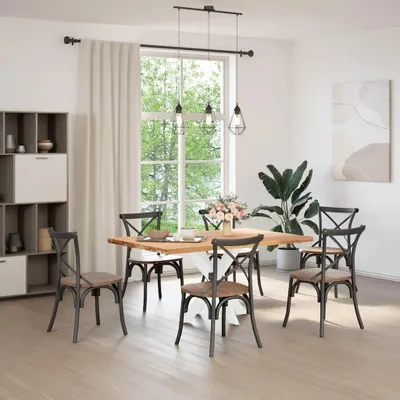 Obrázek produktu pro vidaXL Jídelní noha ve tvaru pavouka bílá 85x85x(72-73) cm ocelová