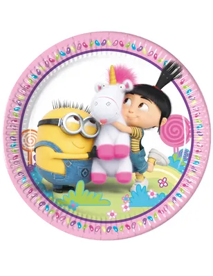 Obrázok produktu pre Papierový tanier Minions 8 kusov farebný 23cm