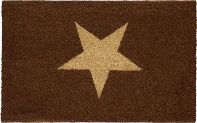 Produktbild von Betz Kokosmatte Fußmatte Fußabstreifer Schmutzfangmatte STERN Farbe braun Größe 40x60cm