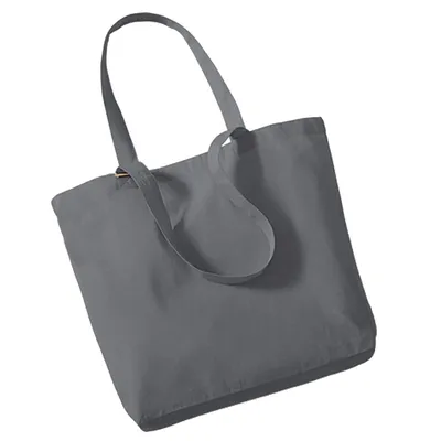 Produktbild von Westford Mill W180 | Organic Baumwolle Shopper 32 x 35 x 12 cm - Farbe: Graphite - Größe: One Size