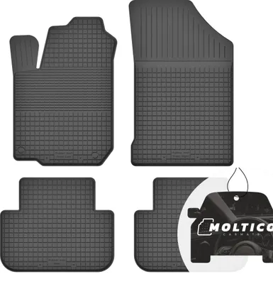 Produktbild von Gummimatten mit Rand Auto Fußmatten Gummi Automatten Passgenau 4-teilig Set - passend für Renault Kadjar ab 2015