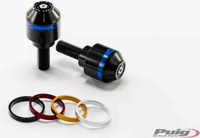 Produktbild von PUIG 8019N Kurze Lenkerendgewichte mit Ring  passend fuer BMW F800R Schwarz