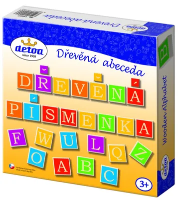 Obrázok produktu pre Drevená abeceda v krabičke 23x23x5cm