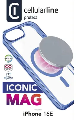 Produktbild von Cellularline Iconic MAG MagSafe Case fr Apple iPhone 16e Blue