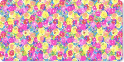 Produktbild von MuchoWow® Mauspad Mousepad Blüte - Sommer - Regenbogen - Design 60x30 cm - Mousepads - Maus Mat - Pad - Mausunterlage - Nachhaltig