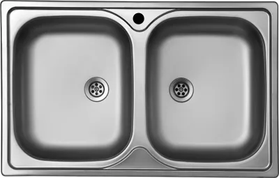 Immagine prodotto di Lavello incasso cucina acciaio 79x50 cm due vasche Classic 170
