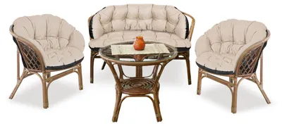 Immagine prodotto di Set da giardino composto da 2 elementi di 122x40 cm e 1 elemento di 190x40 cm, ideale per sedie, divani o altalene. Realizzato in rattan resistente all'acqua, colore beige