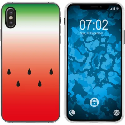 Produktbild von PhoneNatic Case kompatibel mit Apple iPhone Xs Max Silikon-Hülle Sommer Melone M5