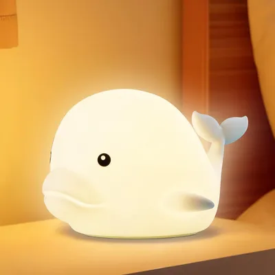 Produktbild von Nachtlicht Kinder,Nachtlicht Silikon,Berührungssensor,7 Lichtfarben,Helligkeitseinstellung,Timing,Geeignet als Kindergeschenk