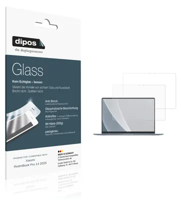Image de 2x Protection ecrán pour Xiaomi RedmiBook Pro 14 2025 mat Verre souple Film Protecteur 9H dipos