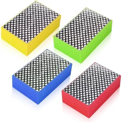 Image de Quatre disques abrasifs en acier : grain 60, 100, 200, 400 - Disques abrasifs pour la pierre, la céramique, le carrelage, les vitres, le ponçage et la finition.