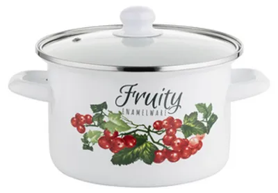 Productafbeelding van Geëmailleerde pan Kalin, 18 cm, 2,65 liter, met deksel