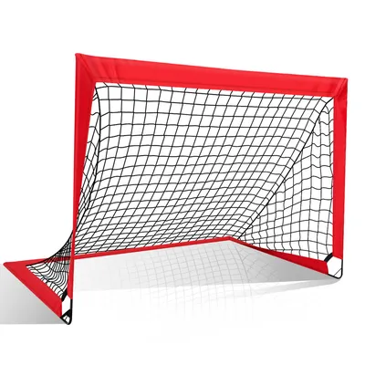 Produktbild von Jiubiaz Fußballtor für Kinder, Klappbares Fußballnetz Mini-Fußballtor Falttor 120 x 90 x 90 cm