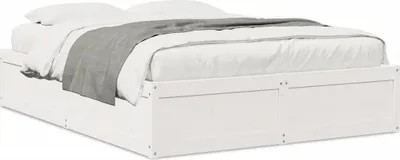 Obrázek produktu pro vidaXL Postel z masivu bez matrace bílá 160x200 borovice