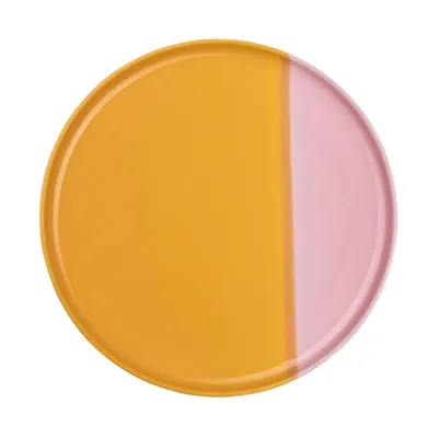 Produktbild von Speiseteller - Ø 26,5 cm - Orange - Rosa - Porzellan