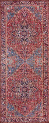 Image de Hanse Home Tapis Asmar à poils courts Amata rouge oriental