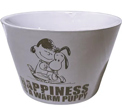 Produktbild von Snoopy Peanuts Müslischale Schale Schüssel HAPPINESS is a warm Puppy