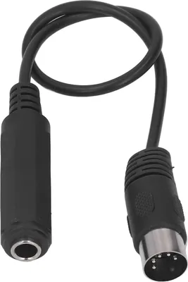 Obrázek produktu pro 6,35 mm samice na 5pin MIDI adaptérový kabel 1ft plug and play mikrofonní audio pro DVD přehrávač mp3