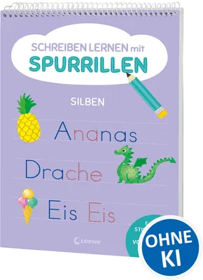 Produktbild von Schreiben lernen mit Spurrillen - Silben