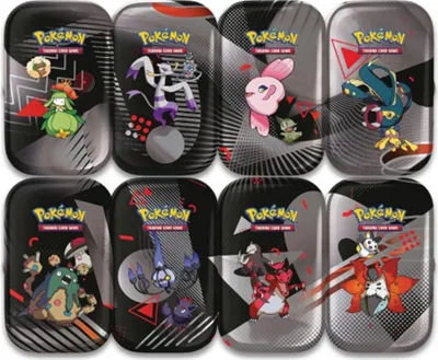 Zdjęcie produktu dla Pokemon - TCG Scarlet And Violet Black Bolt And White Flare Unova Mini Tin Assortment