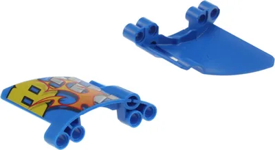 Produktbild von 2x Lego Technic Panele Verkleidung 22/23 blau Sticker Seite A/B 44353 44352pb03