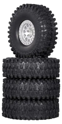 Produktbild von 4PCS 1.9in Crawler RC Gummireifen mit Metallfelge fuer 1/10 RC Rock Crawler Traxxas Trx-4 Trx-6 Axial Scx10 90046 RC4WD RC Autoteile