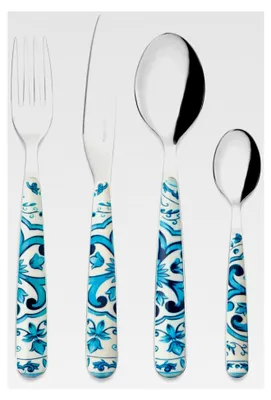 Produktbild von Besteckset 24-teilig - Mittelmeerblau